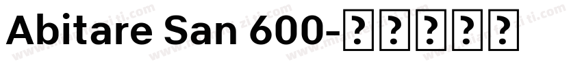 Abitare San 600字体转换